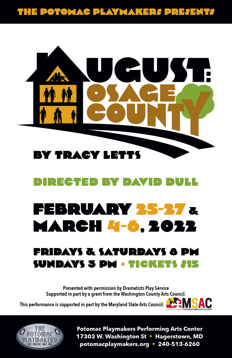 Auditions for “August: Osage County” are November 23-24, 2021