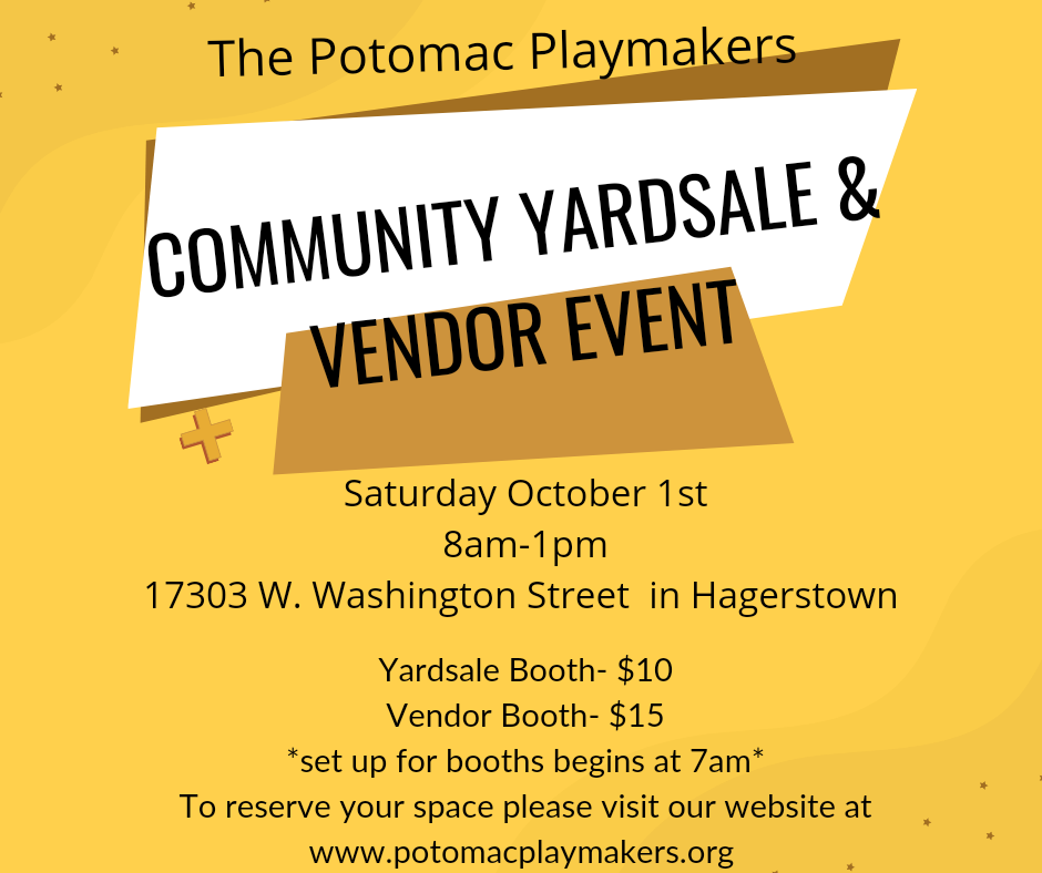 Community Yard Sale Oct 8 @ 8AM-1PM-  New Date