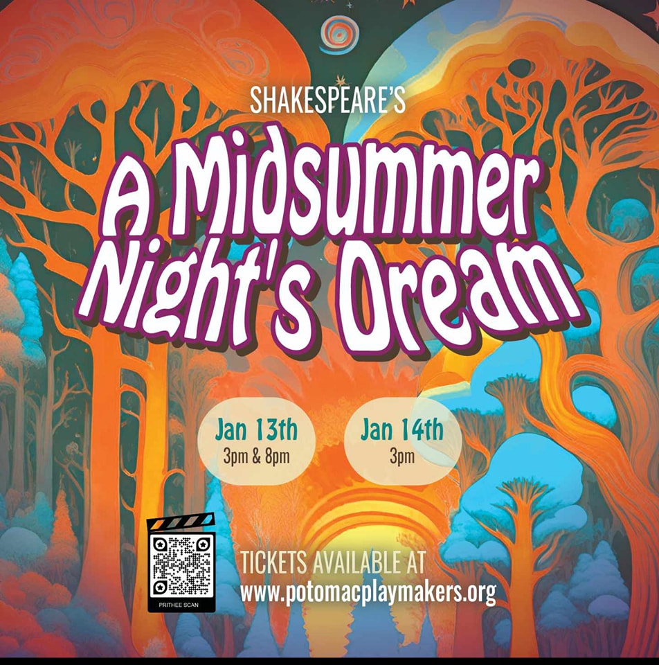 ‘A Midsummer Night’s Dream’, a Shakespeare Comedy Jan.13 & 14, 2024